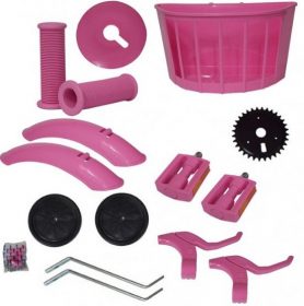 Kit Bike 16 Tipo 2 Com Eixo Mpr Rosa AMR 819 e Roda