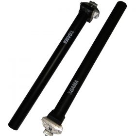 Canote com Carrinho 26.7mm com Reforço 350mm Preto Fosco GAMA