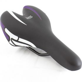 Selim de Gel Preto / Violeta sem Carrinho Selle Royal