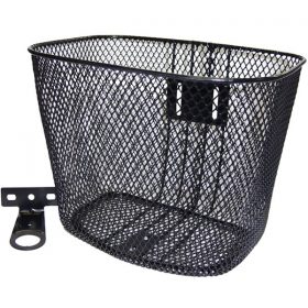 Cesta 20 Oval Aço Preto com Suporte com Haste