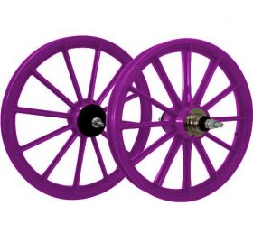 Roda 16 Com Eixo Pink AMR